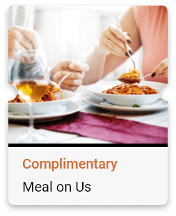 Complimentary Buffet Lunch or Set Menu