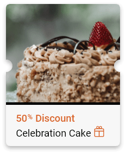 50% Discount Celebration Cake